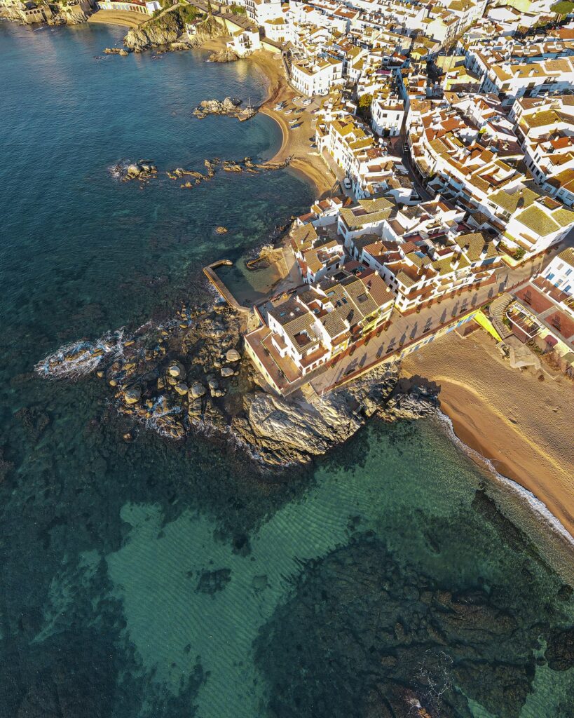 Foto Calella de Palafrugell des de l'aire